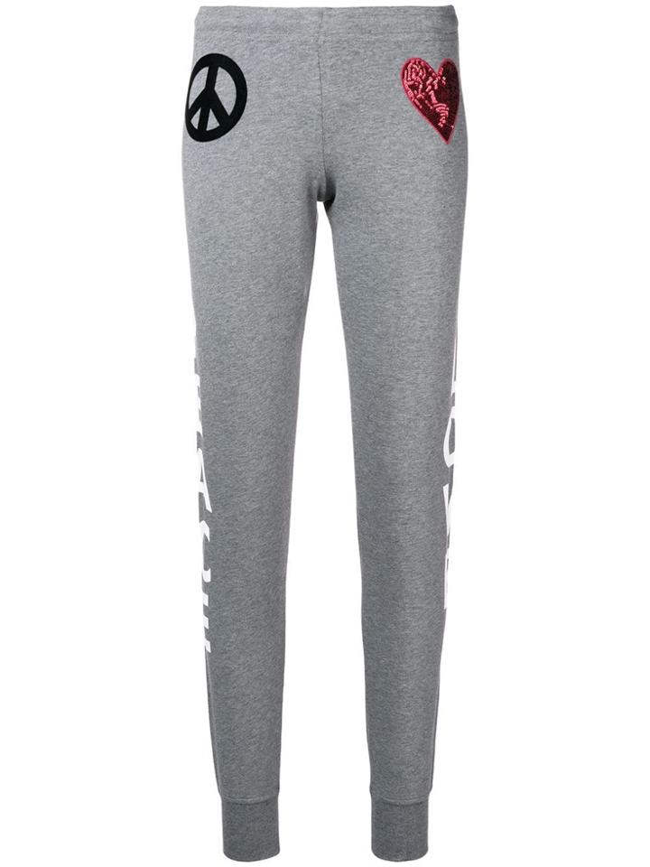 Love Moschino Peace And Love Track Pants - Grey