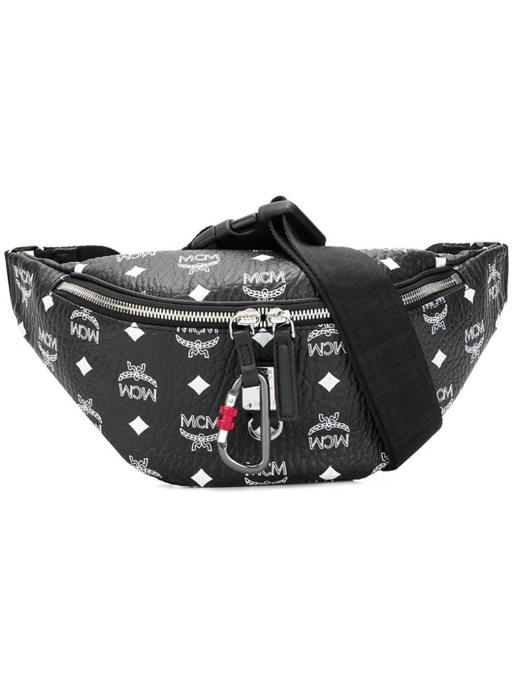 Mcm Vintage-look Fanny Pack - Black