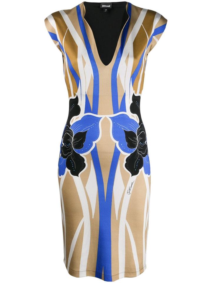 Just Cavalli Printed Dress - Blue