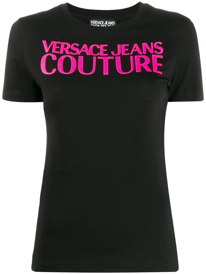 Versace Jeans Couture Logo Print Slim-fit T-shirt - Black