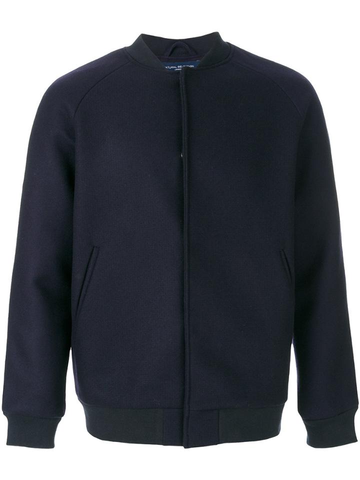 Natural Selection Raglan Bomber Jacket - Blue