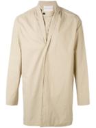 Stephan Schneider - Concealed Fastening Midi Coat - Men - Cotton - M, Brown, Cotton