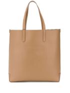 Burberry Logo Embossed Tote - Neutrals