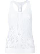 Alo 'vixen' Fitted Cropped Tank, Women's, Size: Large, White, Polyester/spandex/elastane