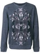 Frankie Morello Printed Sweatshirt - Blue