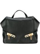Anthony Vaccarello Gold-tone Detail Rectangular Backpack