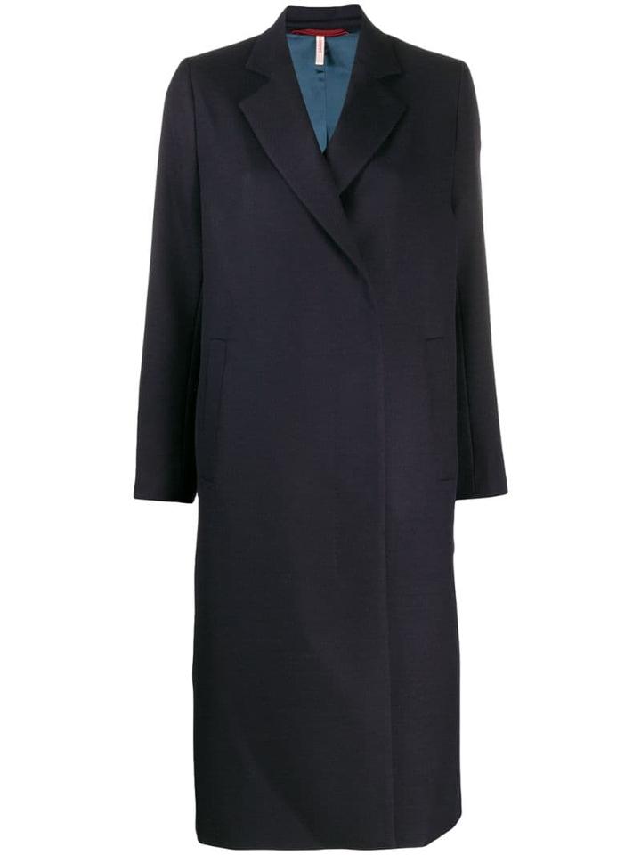 Indress Long Water Repellent Coat - Blue