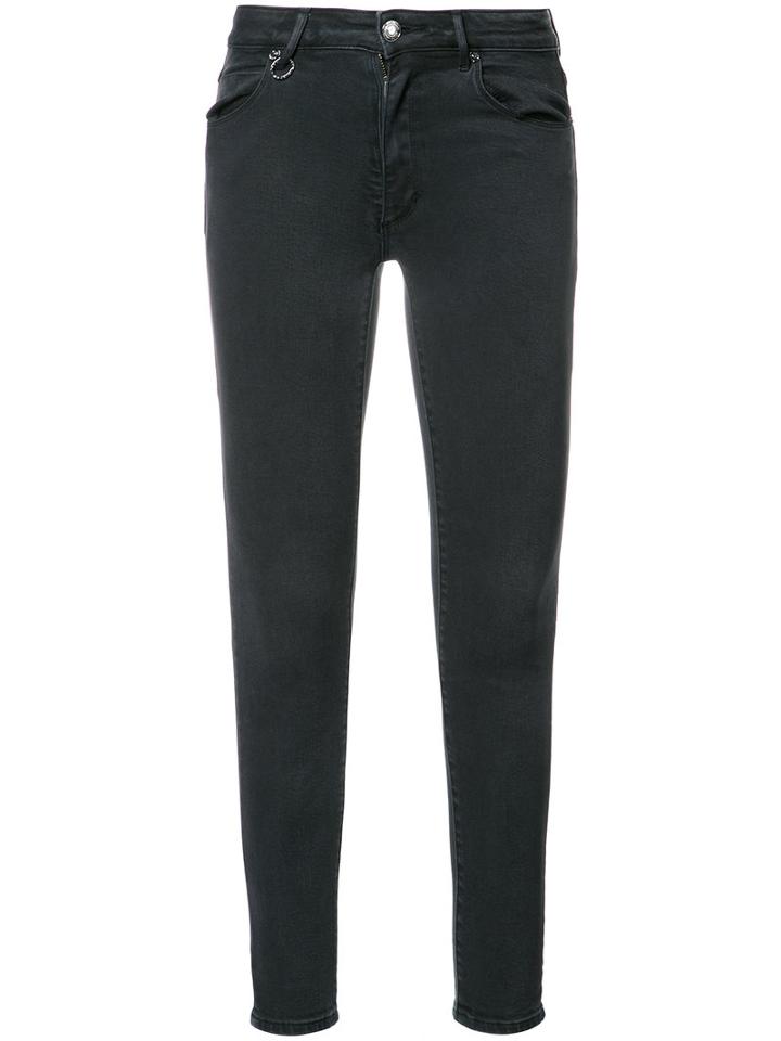 Neuw Super Skinny Cropped Jeans, Women's, Size: 27, Black, Cotton/lyocell/polyester/spandex/elastane