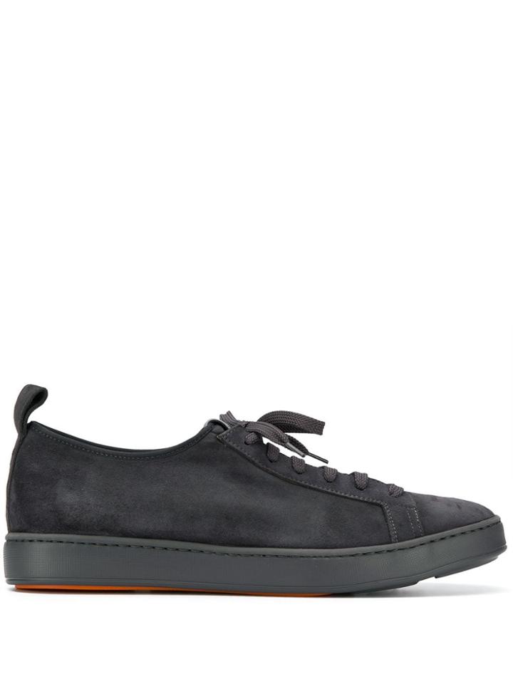Santoni Lace-up Low Sneakers - Grey