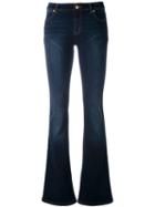 Michael Michael Kors Flared Jeans, Women's, Size: 2, Blue, Cotton/polyester/spandex/elastane/viscose