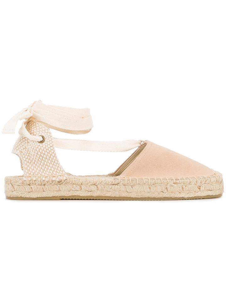 Soludos Cream Suede Espadrilles - Nude & Neutrals