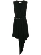 Saint Laurent Contrast Length Dress - Black