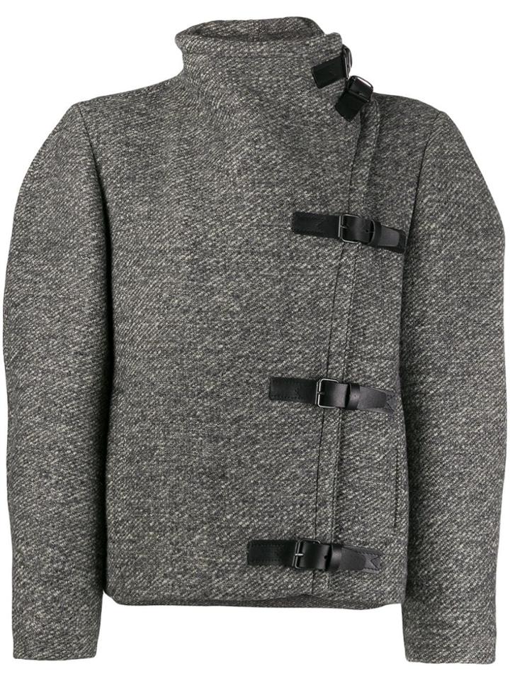 Isabel Marant Nate Oversized Buckled Jacket - Grey