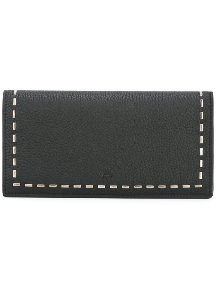 Fendi Embellished Bi-fold Wallet - Black