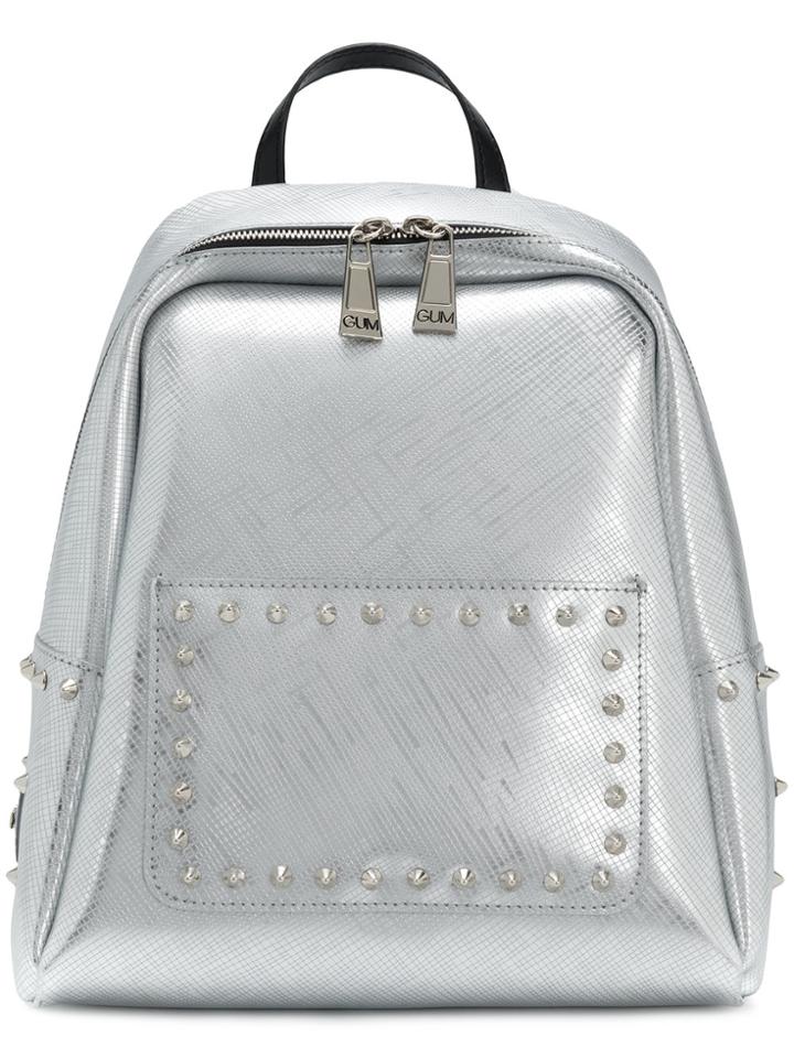 Gum Studded Backpack - Metallic