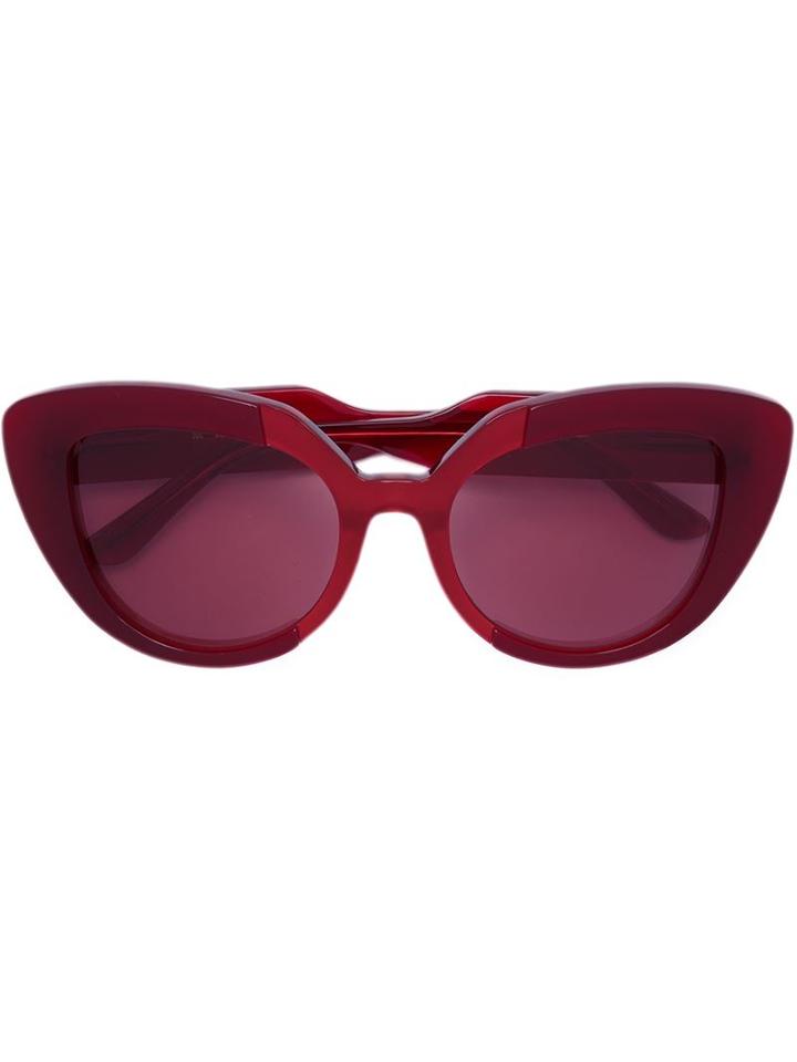 Marni Prisma Sunglasses, Women's, Red, Acrylic
