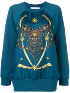 Givenchy Front Printed Sweatshirt - Blue