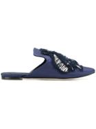 Sanayi 313 Embroidered Fly Sandals - Blue