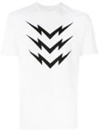 Neil Barrett - Lightning Print T-shirt - Men - Cotton - M, White, Cotton