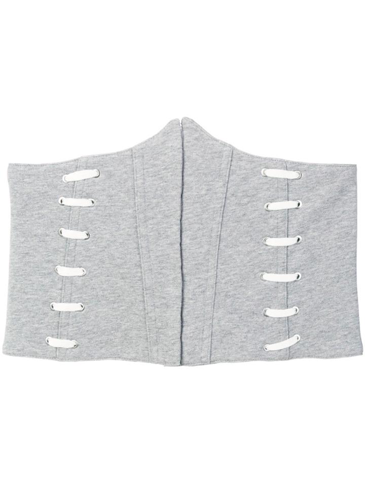 Jonathan Simkhai Whipstitch Corset - Grey