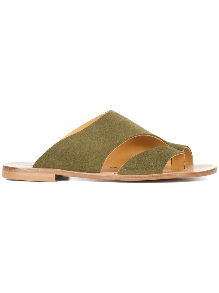 Fabio Rusconi Cut Out Strap Sandals - Green