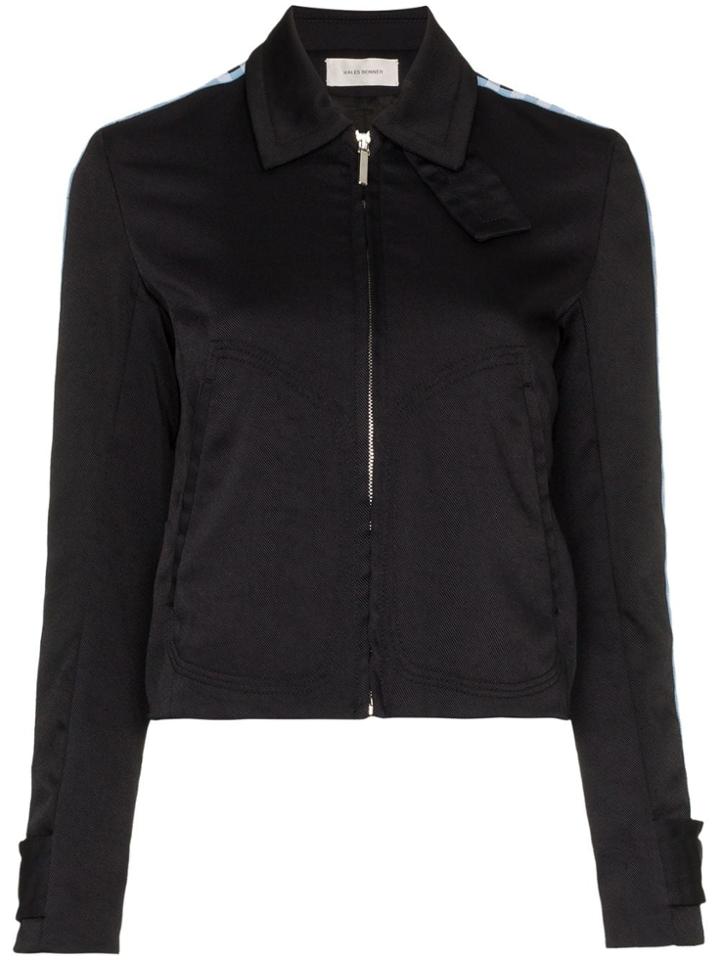 Wales Bonner Checked Sleeve Sports Jacket - Blue