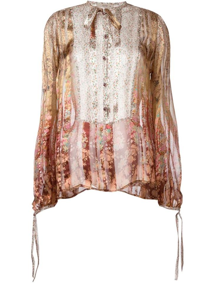 Etro Peasant Blouse, Women's, Size: 48, Silk