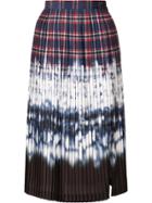 Altuzarra Tie Dye Pleated Skirt - Blue