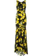 Dolce & Gabbana Citrus Print Trumpet Gown