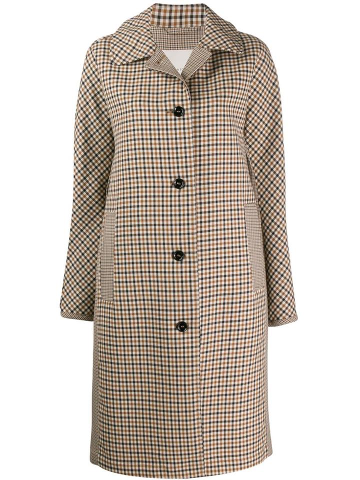 Mackintosh Fairlie Shepherd Check Wool Coat Lm-079 - Neutrals
