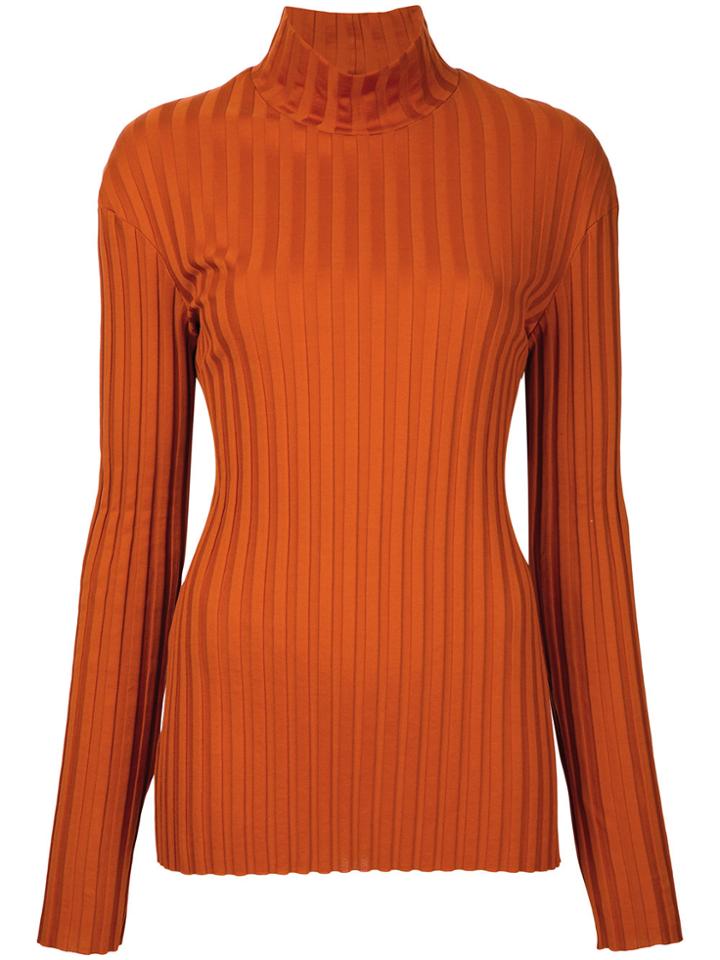 Christopher Esber Turtleneck Blouse - Yellow & Orange