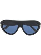 Tom Ford Eyewear Tinted Aviator Sunglasses - Black