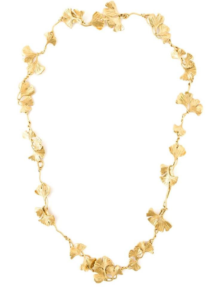 Aurelie Bidermann Ginkgo Long Sautoir Necklace