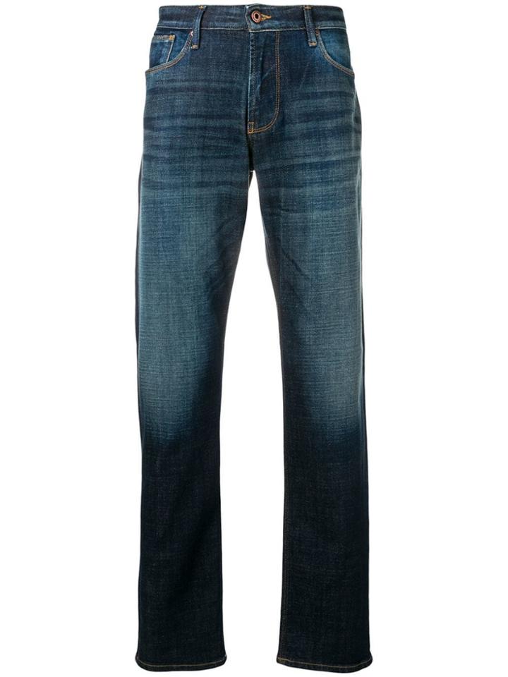 Emporio Armani Straight Fit Jeans - Blue