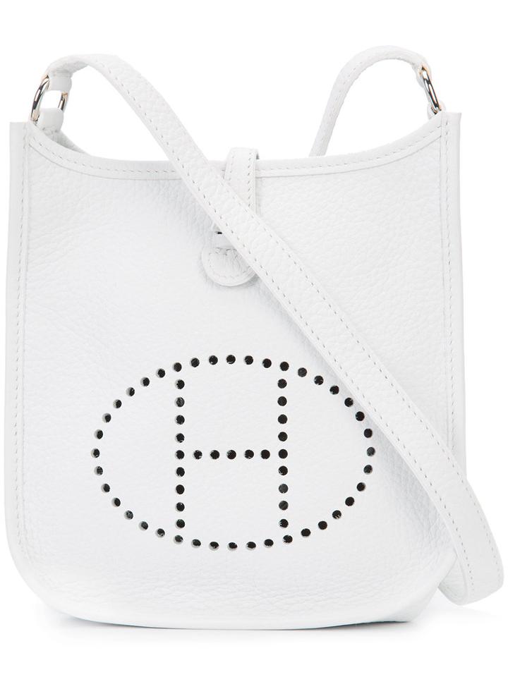 Hermès Vintage Clemence Crossbody Bag, Women's, White
