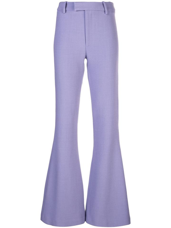Smythe Mid-rise Flared Trousers - Purple