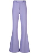 Smythe Mid-rise Flared Trousers - Purple