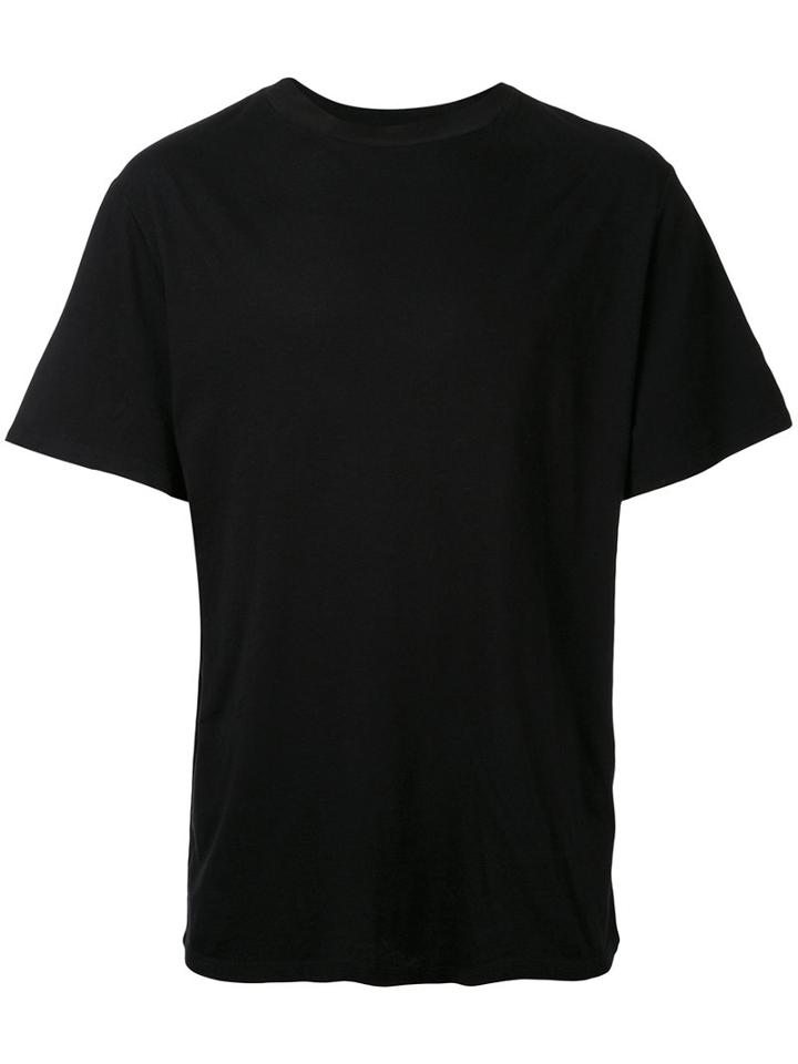 T By Alexander Wang Plain T-shirt, Men's, Size: Medium, Black, Cotton