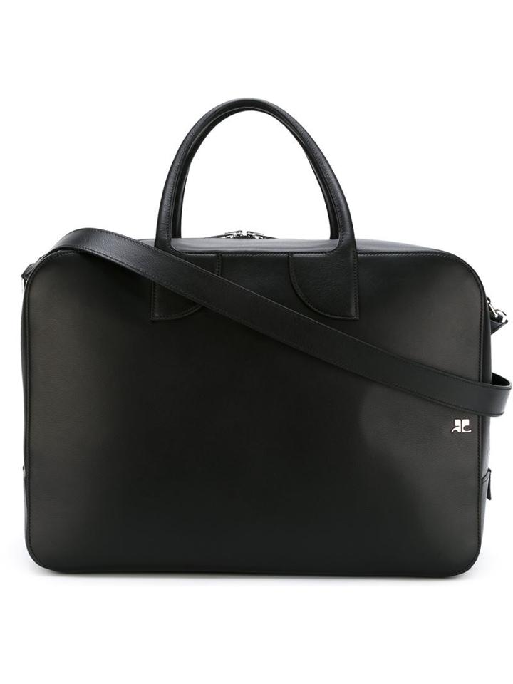 Courrèges Two Way Zip Shoulder Bag, Women's, Black