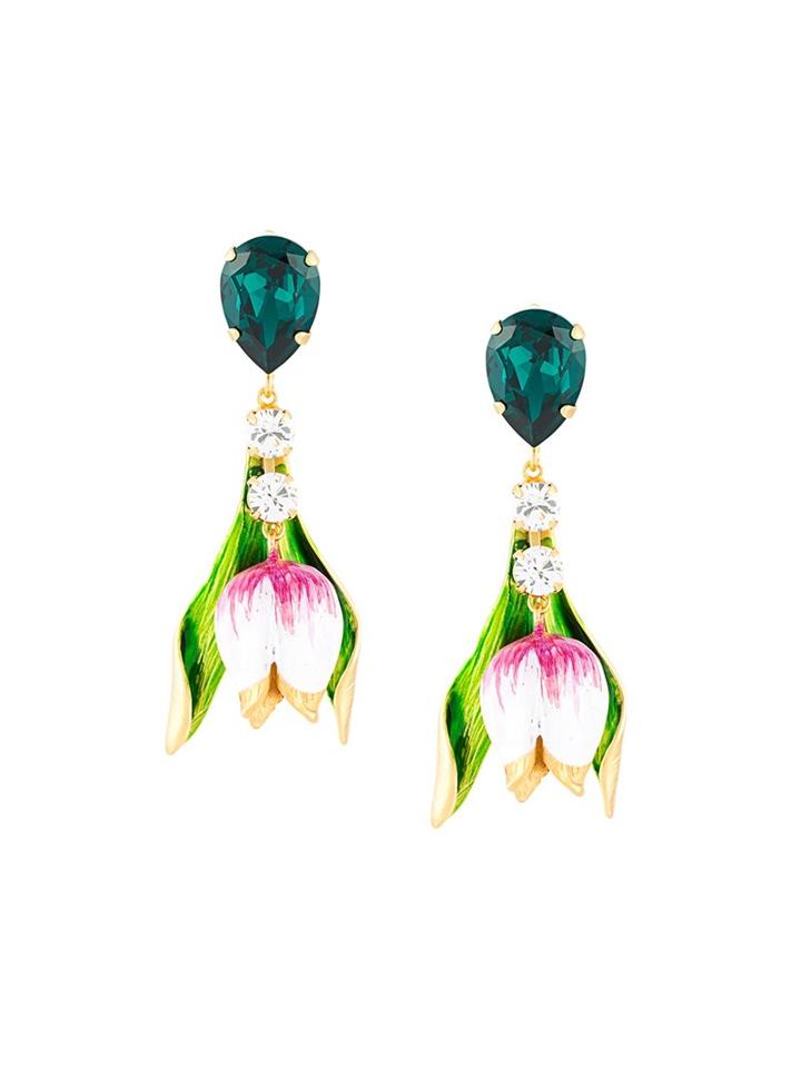 Dolce & Gabbana Tulip Drop Clip-on Earrings, Women's