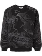 Msgm Embroidered Sweatshirt - Black