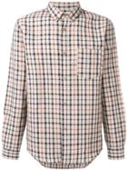 A.p.c. Checked Pocket Shirt - Nude & Neutrals