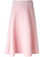 Marni Godet Hem Skirt, Women's, Size: 42, Pink/purple, Virgin Wool