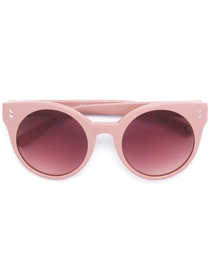 Stella Mccartney Kids - Hard Round Frame Sunglasses - Kids - Acetate - One Size, Girl's, Pink/purple