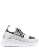 John Richmond Sequinned Sneakers - Silver
