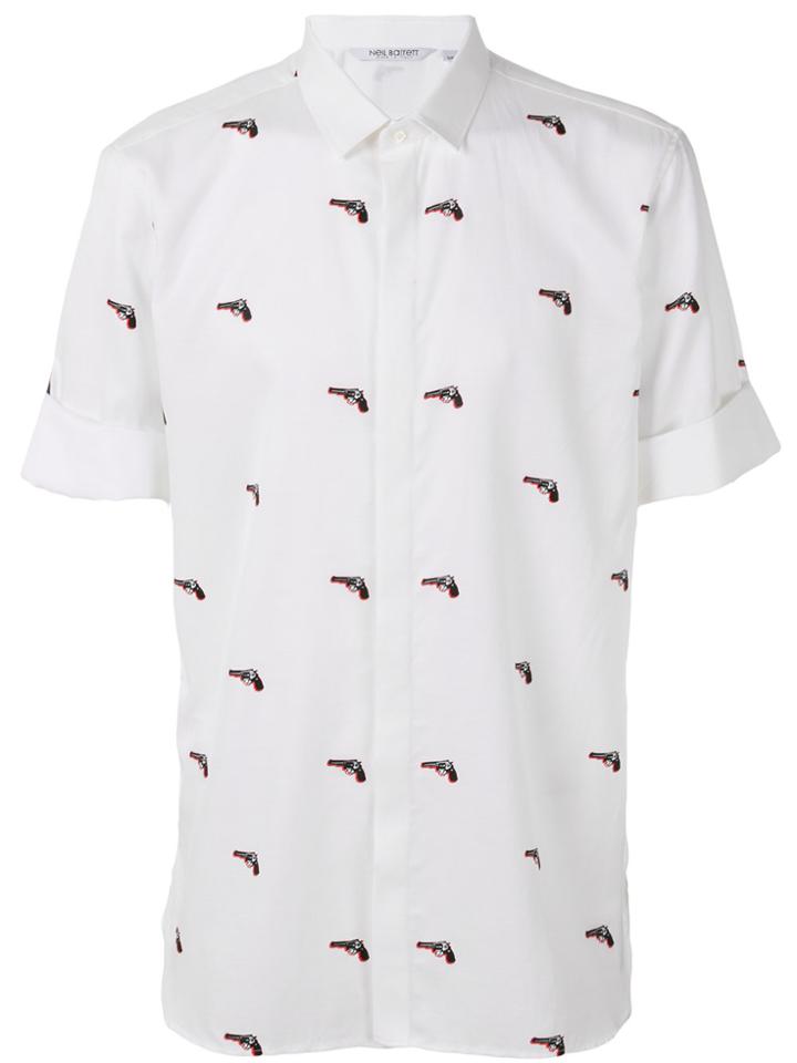 Neil Barrett Pistols Print Shirt - White