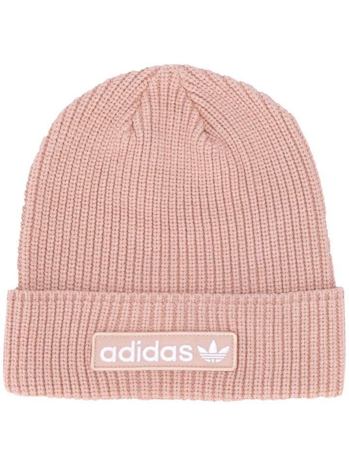 Adidas Logo Patch Beanie - Pink
