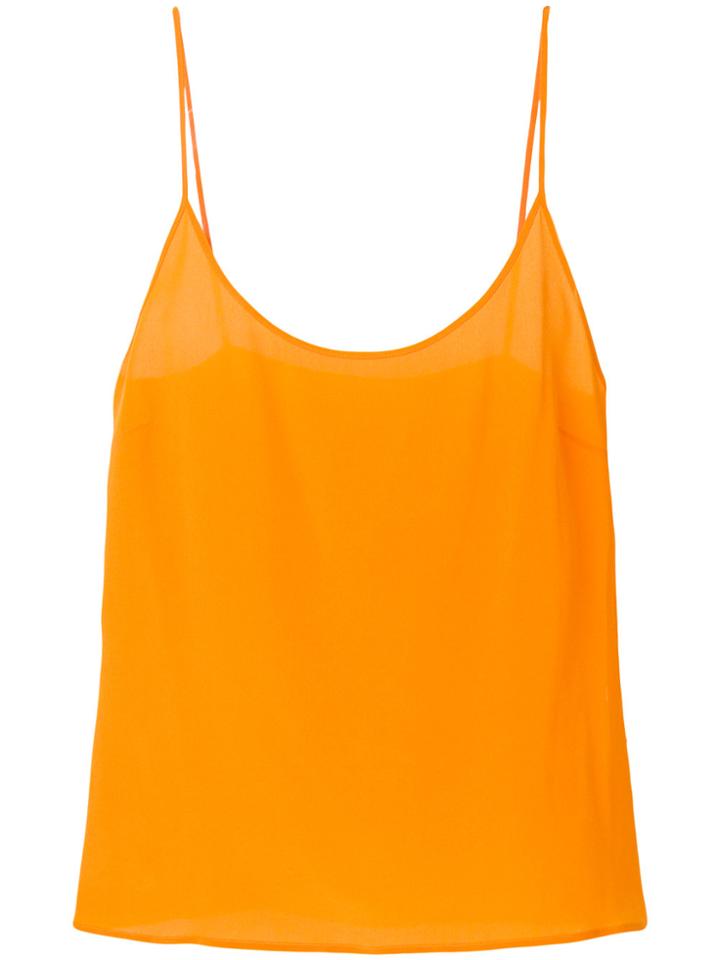 Capucci Spaghetti Strap Top - Yellow & Orange