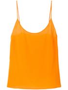 Capucci Spaghetti Strap Top - Yellow & Orange
