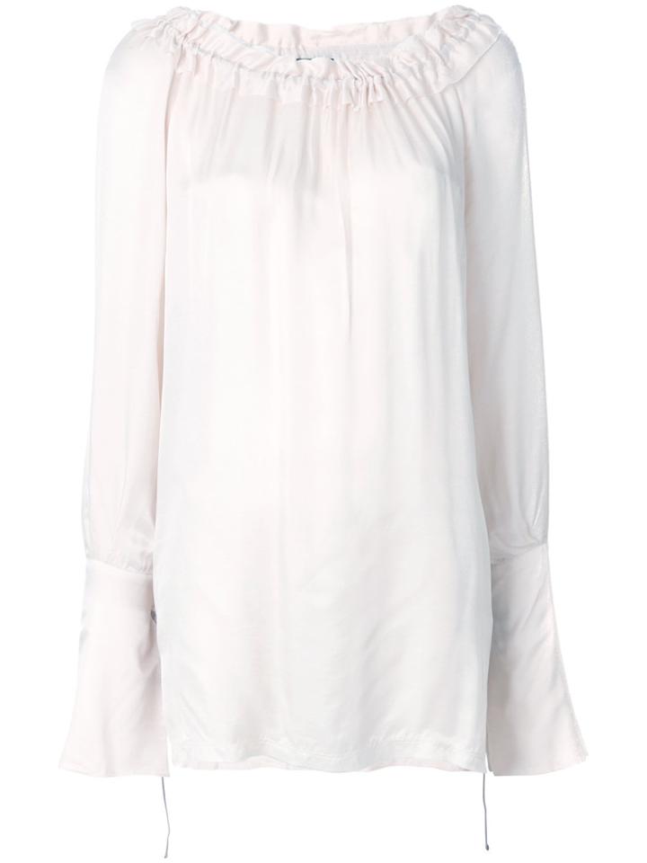 Ann Demeulemeester Frill-trim Blouse - Nude & Neutrals